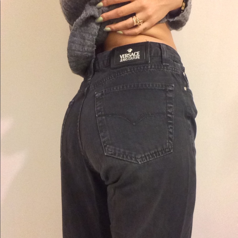Black Versace pants